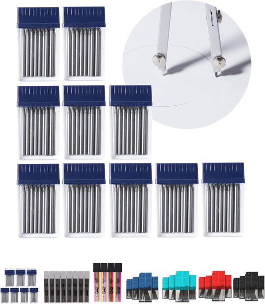 Mr. Pen- 100pcs 2mm Graphite Compass Leads for Drawing Circles, Geometry & Drafting