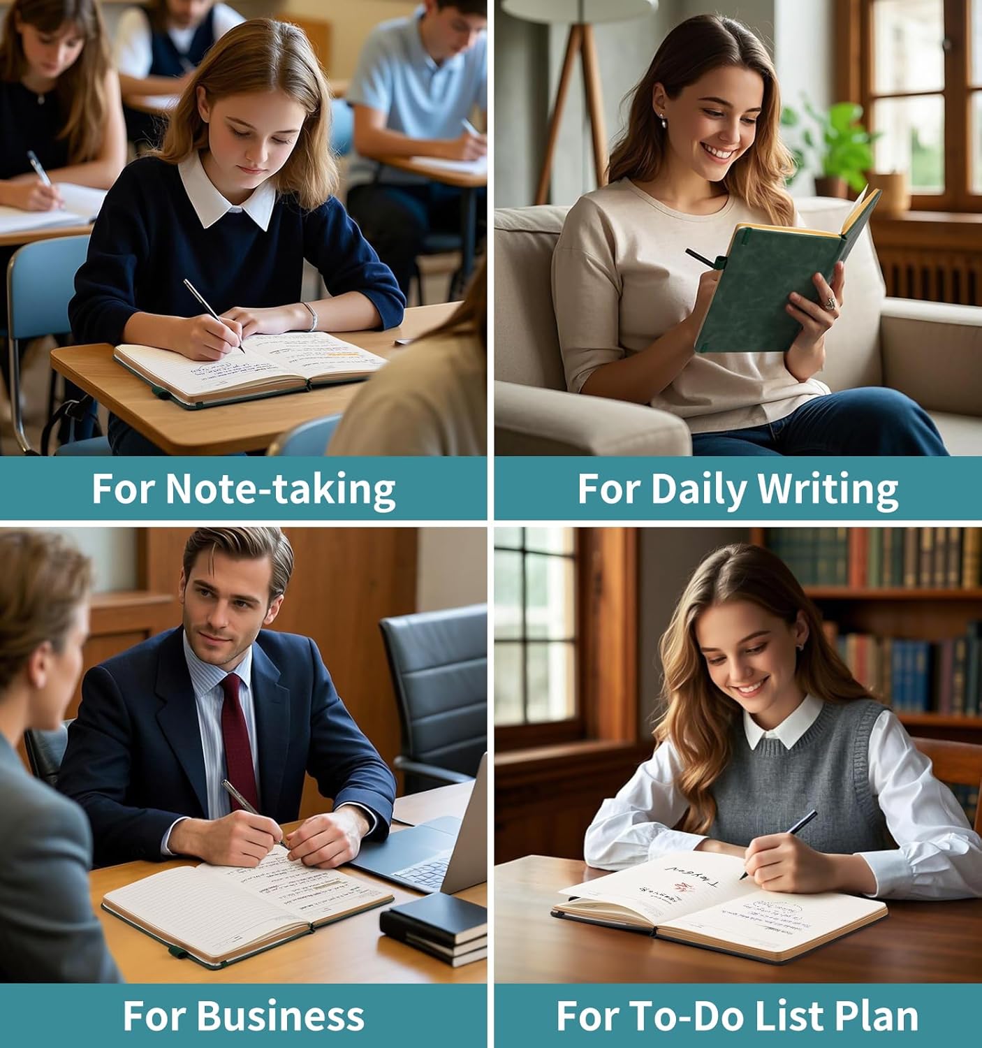 Lined Journal Notebook, A5 200 Pages Leather Journals For Writing Women & Men Travel,business,work & School,college Ruled Notebooks Hardcover Journaling Notebooks Daily Diary, 5.7'' X 8.3''-Purple