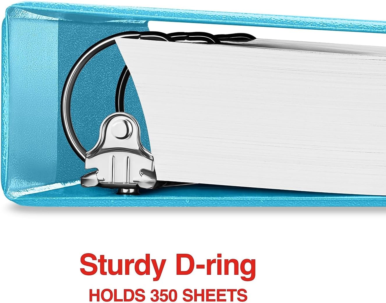 Staples Standard 2-Inch 3-Ring View Binder, Holds Up to 450 Sheets, Orange, Durable Binder for Office & School