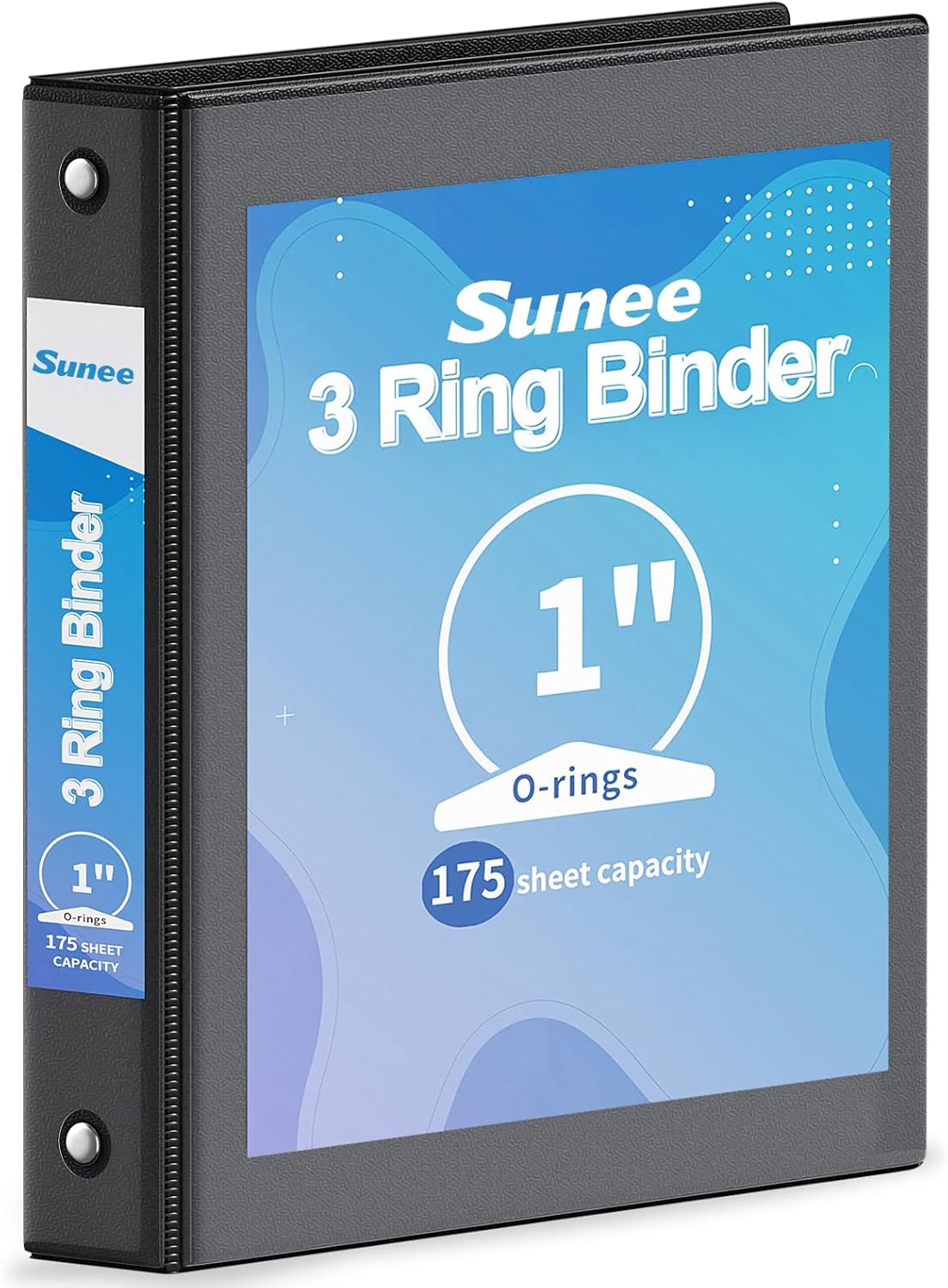 SUNEE 3 Ring Binder 3 Inch 1 Pack, Clear View Binder Three Ring PVC-Free (Fit 8.5x11 Inches) for School or Office Supplies, Pink