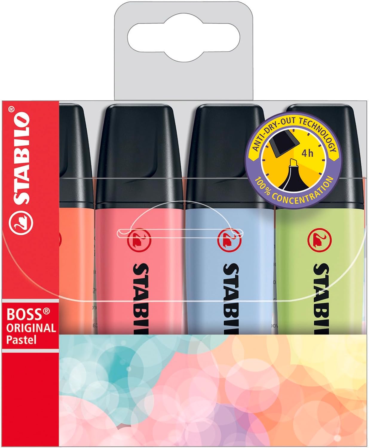 STABILO Highlighter BOSS ORIGINAL - Pack of 4 - Green