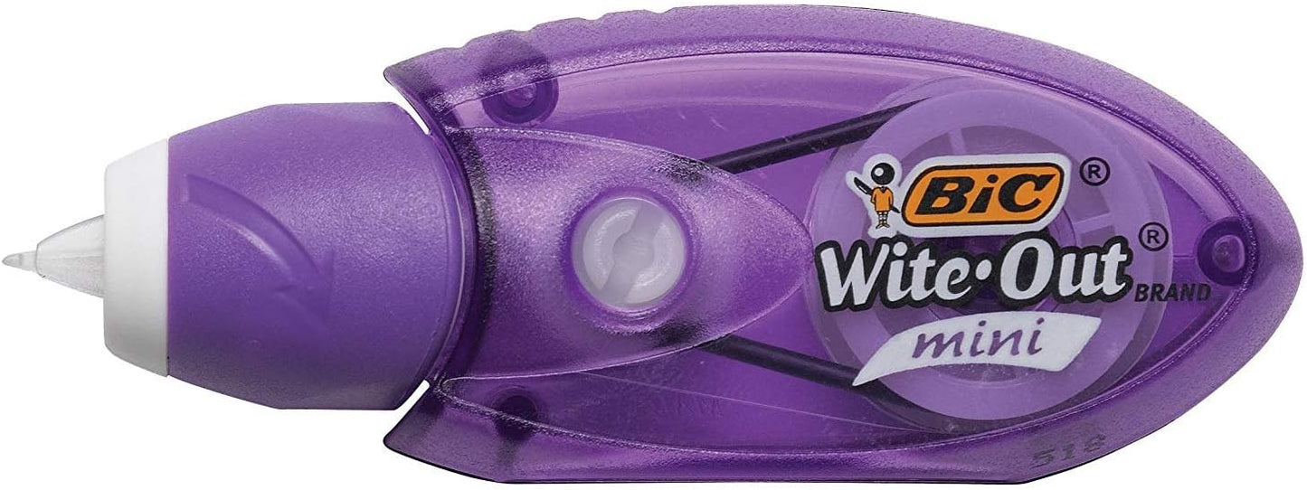BIC Wite-Out Mini Twist Correction Tape, White, 2-Count (Pack of 4)