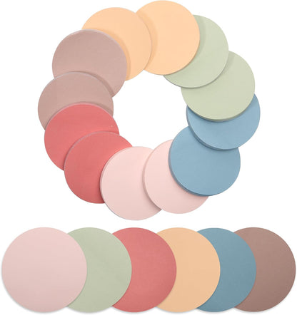 Mr. Pen- Round Sticky Notes, 2.8" Diameter, 12 Pads, 720 Sheets, Morandi Color, Sticky Notes Bulk, Self-Stick Note Pads, Perfect for Office, School, Home, Study & Organization