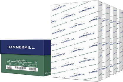 Hammermill Cardstock, Premium Color Copy, 80 lb, 17 x 11-1 Pack (250 Sheets) - 100 Bright, Made in the USA Card Stock, 120037R , White