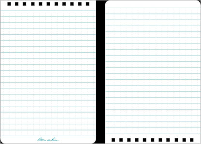 Rite in the Rain Weatherproof Top Spiral Notebook, 3" x 5", Black Cover, Universal Pattern, 3 Pack (No. 735-3X)