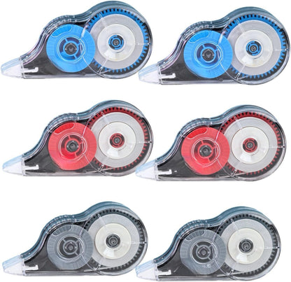 15PCS Correction Tape, 39.37ft Each, Fast, Clean, Opaque and Easy to Use Tear-Resistant Correction Tape Bulk Office or School Supplies, Blue, Red, Gray