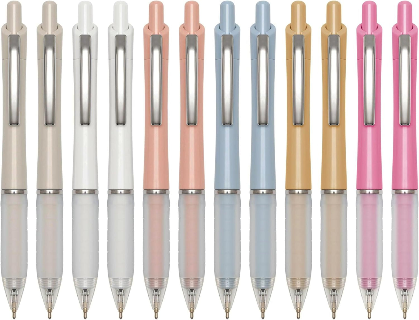 Aisibeiger Ball Point Pen Black Ink Ballpoint Pens with Super Soft Grip Medium Point 1.0mm Office Pens (12-count)