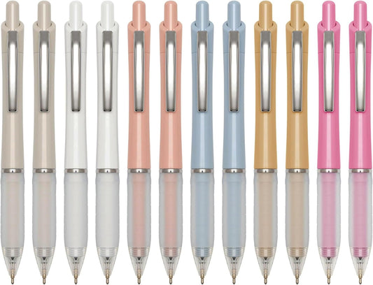 Aisibeiger Ball Point Pen Black Ink Ballpoint Pens with Super Soft Grip Medium Point 1.0mm Office Pens (12-count)