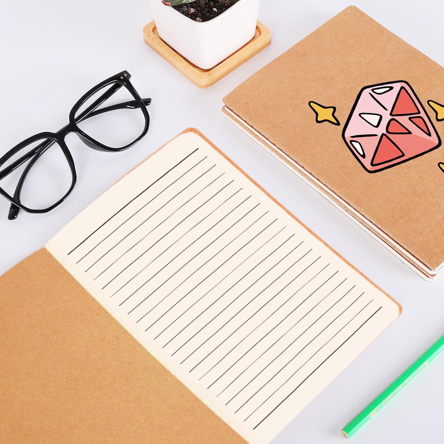 zmybcpack 12 Pack 8.5x11 inch Large Lined Notebook Journals Bulk, 32 sheets / 64 Pages, Sketchbook Composition Notebook Journals Subject Notebooks Planner for College Students Office