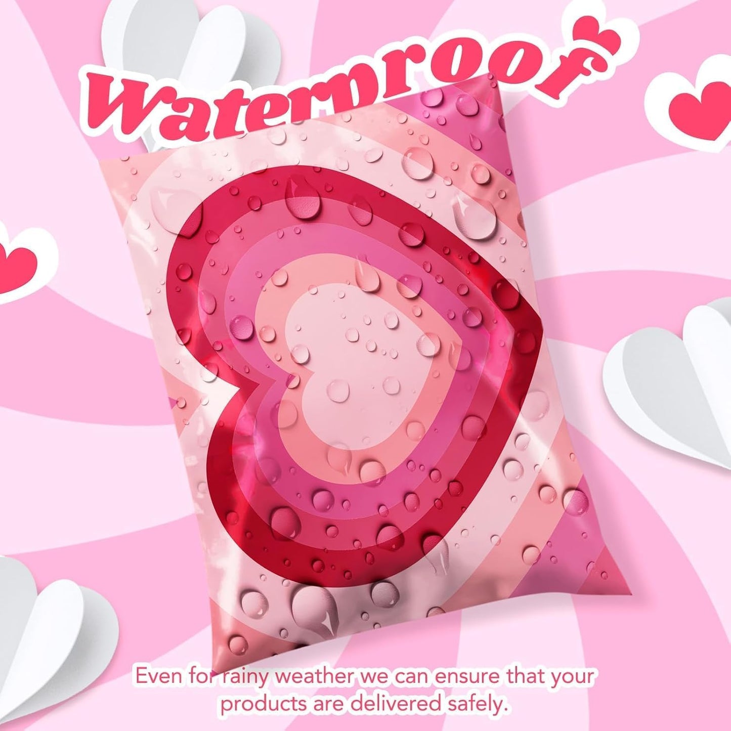 Metronic Cute Poly Mailers 10x13" 50pc Small Shipping Bags, Strong Adhesive Mailers Poly Bags for Business, Waterproof Mailing Envelopes for Packing Shipping Clothes Gifts, Gradient BluePink