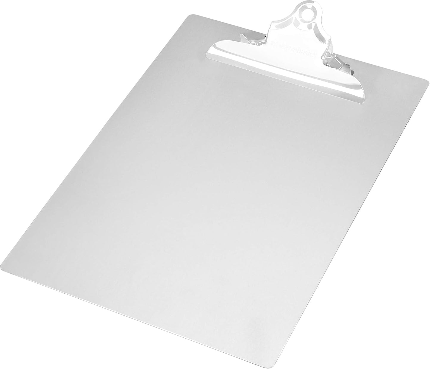 Amazon Basics Aluminum Clipboard, Letter Size, Office Supplies, 2-Pack, Silver