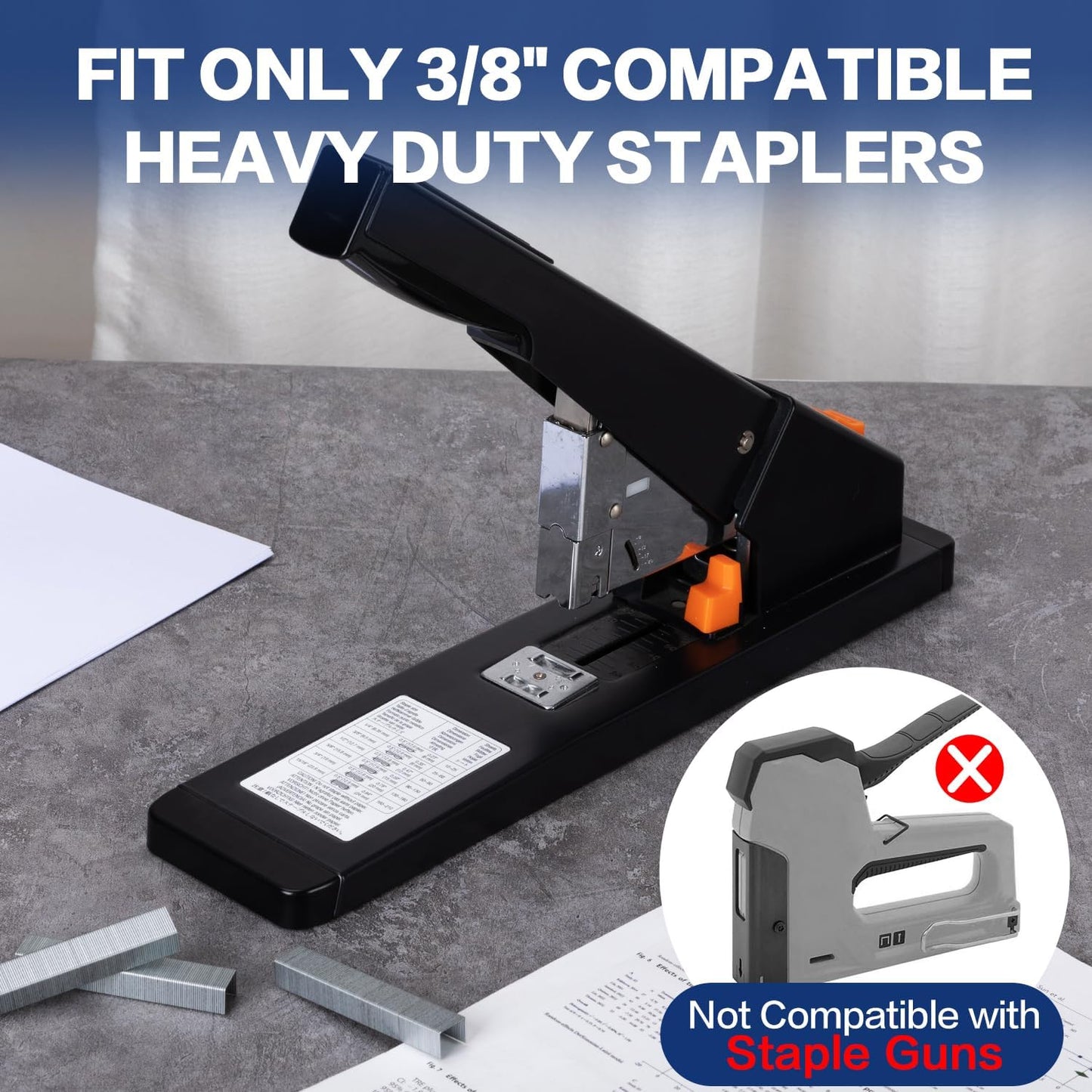 Deli Staples, 10000 Staples, Standard Staple for Desktop Staplers, 1/4'' Length, 210/Strip, 2 Boxes of 5000 Each