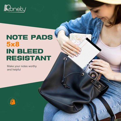 Legal Pads 4x6 Inch College Ruled Small Notepads Writing Note Pads for Work Study Taking Notes To do List, 30 Sheet/Pad Tear-Off Lined Paper Pads Memo & Scratch Pads for Office Home Car School, 8 Pack