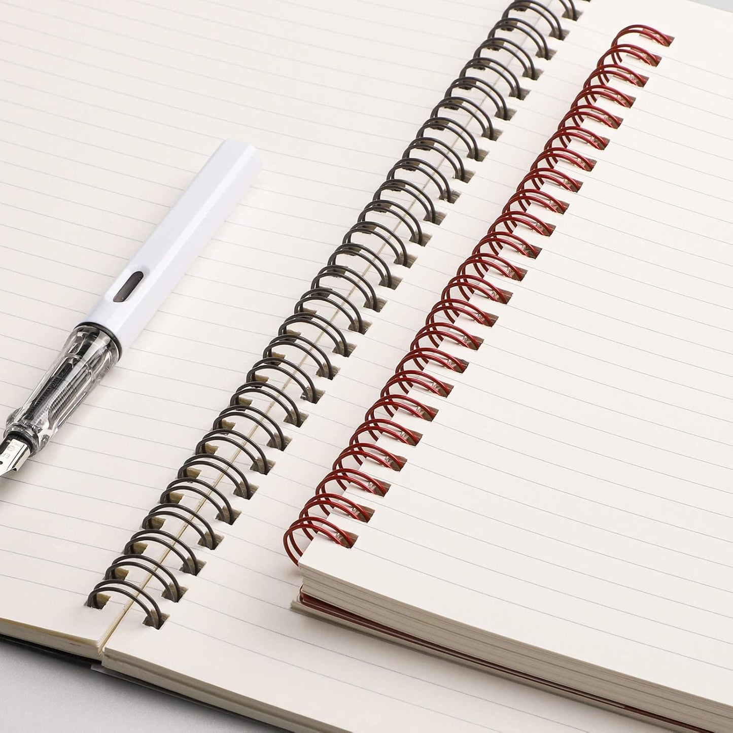 EMSHOI Dotted Journal Spiral Notebook 5.7" x 8.22" - 4 Pack 640 Pages 100gsm Thick Paper, A5 Dot Grid Notebook, Plastic Hardcover Dotted Notebook for Journaling Writing