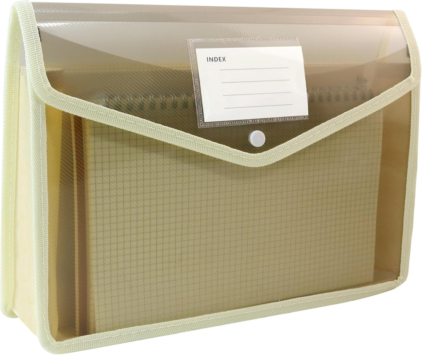 Plastic Expanding File Folder, Folders for Documents, Transparent Envelopes with Elastic Closure, File Folder Organizer Holder, Large Capacity, Fit Letter/A4 Size (2Pcs)