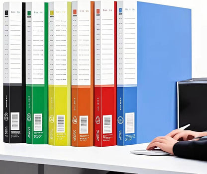4 Pack A4 Double Strong Clips File Folder Report Cover, Punchless Binder, Clamp Binder Without Rings Office Project Folder,Documents File Folder, for Letter Size or A4 Size, 200 Sheet Capacity