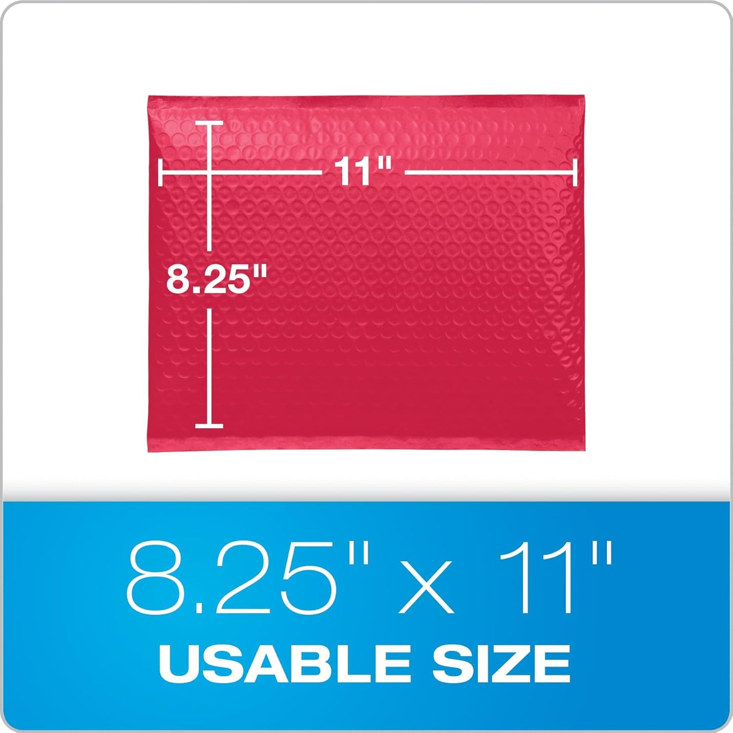 Quality Park Bubble Mailers, 8.5 x 11 Shipping Envelopes, Water Resistant White Poly Padded Envelopes, Redi-Strip Peel Off Closure, 25/Box (QUA85859)