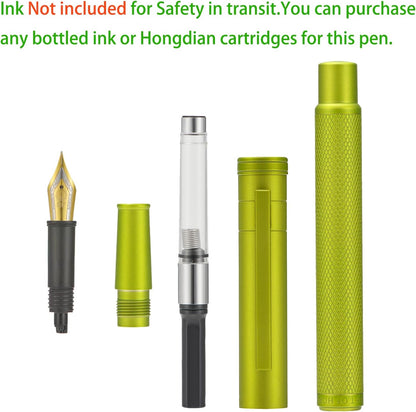 Hongdian Matte Black Forest Rollerball Pen with Schmidt Black Ink Refill, Classic Design with Metal Case for Business Signature