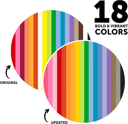 Neenah Astrodesigns Cardstock Pack 8.5"X11" 72/Pkg - 18 Bold & Vivid Colors