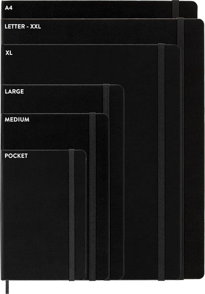 Moleskine Classic Notebook, Large, Squared, Red, Hard Cover (5 x 8.25)