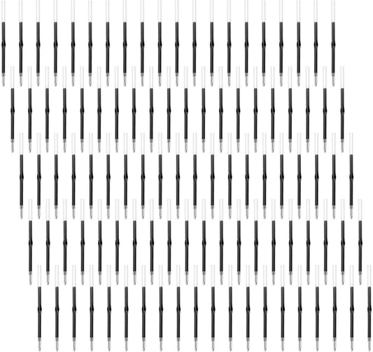 jiebor 100Pcs Beadable Pens Refills Ballpoint Pens Refills Black Ink 1.0mm for Plastic Bead Pens Office Supplies 2.44 Inch