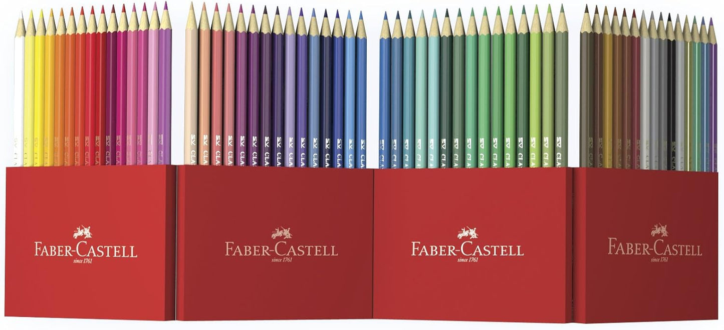 Faber-Castell Castle 111260 Colouring Pencils Set, 60 Pieces, Hexagonal, Shatterproof, for Children and Adults