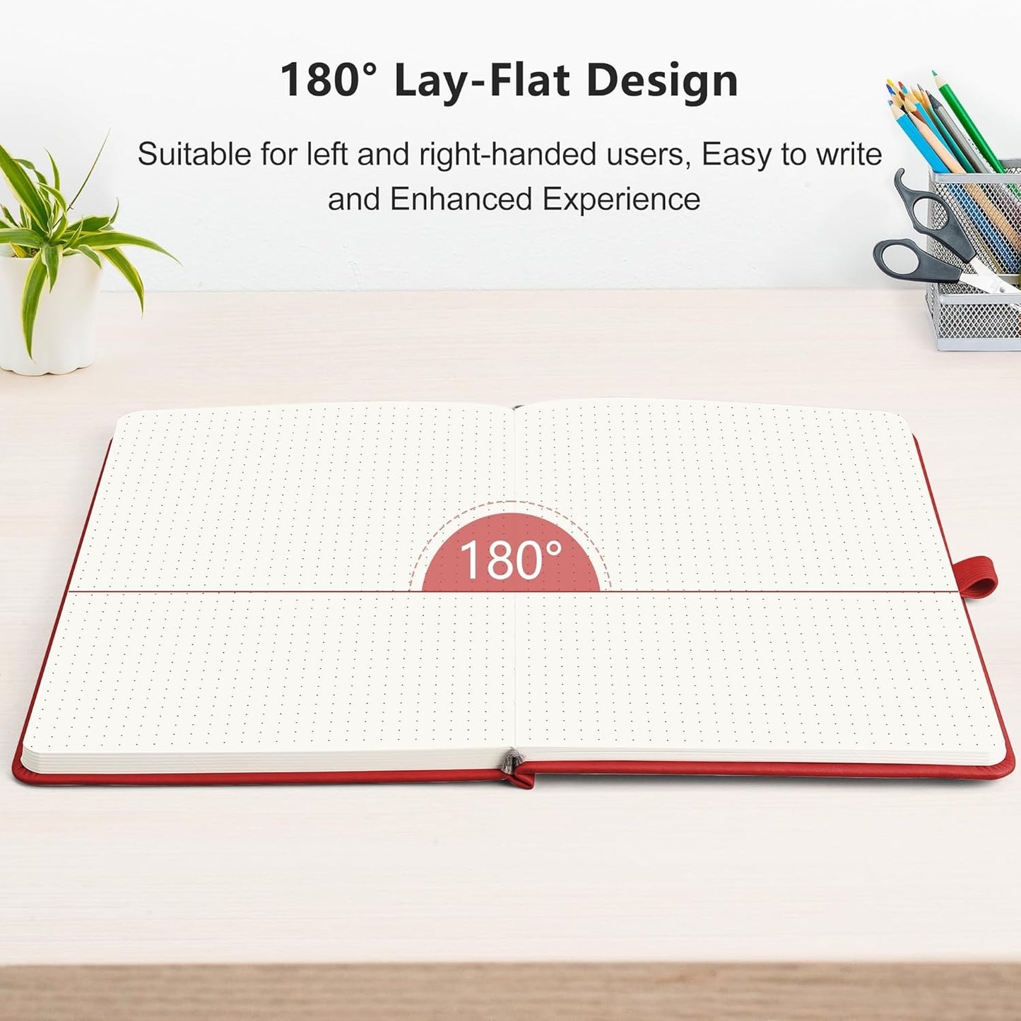 RETTACY Graph Grid Paper Notebook, 192 Pages, A5 Medium Size (5.7'' x 8.3''), 5 Squares per Inch, Leather Hardcover, 100 GSM Thick Paper, for School, Students, Math, Engineering (Brown)