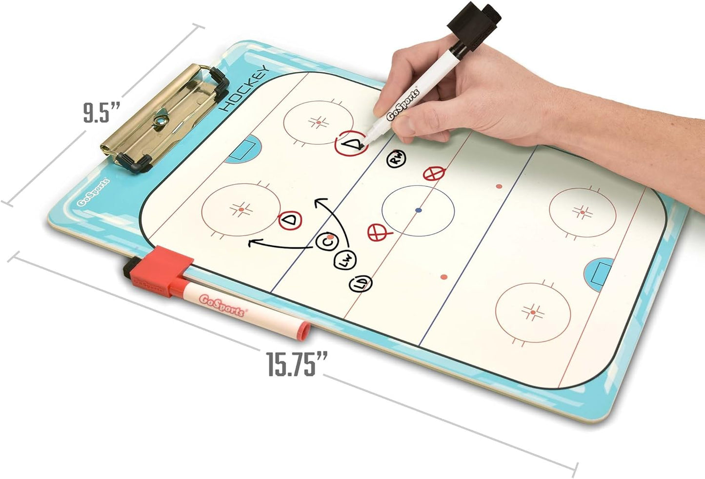 GoSports Premium Dry Erase Coaches Clipboards – Basketball, Baseball, Football, Soccer, Hockey, Volleyball, Lacrosse