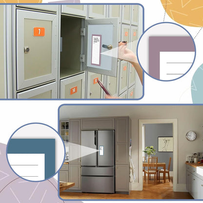 Utron 4 Pack Magnetic Notepads for Refrigerator, 50 Pages/BookGrocery List Magnet Pad for Fridge, Design Magnetic Grocery List Pad for Fridge, Grocery List Notepad, To-Do Memos, List
