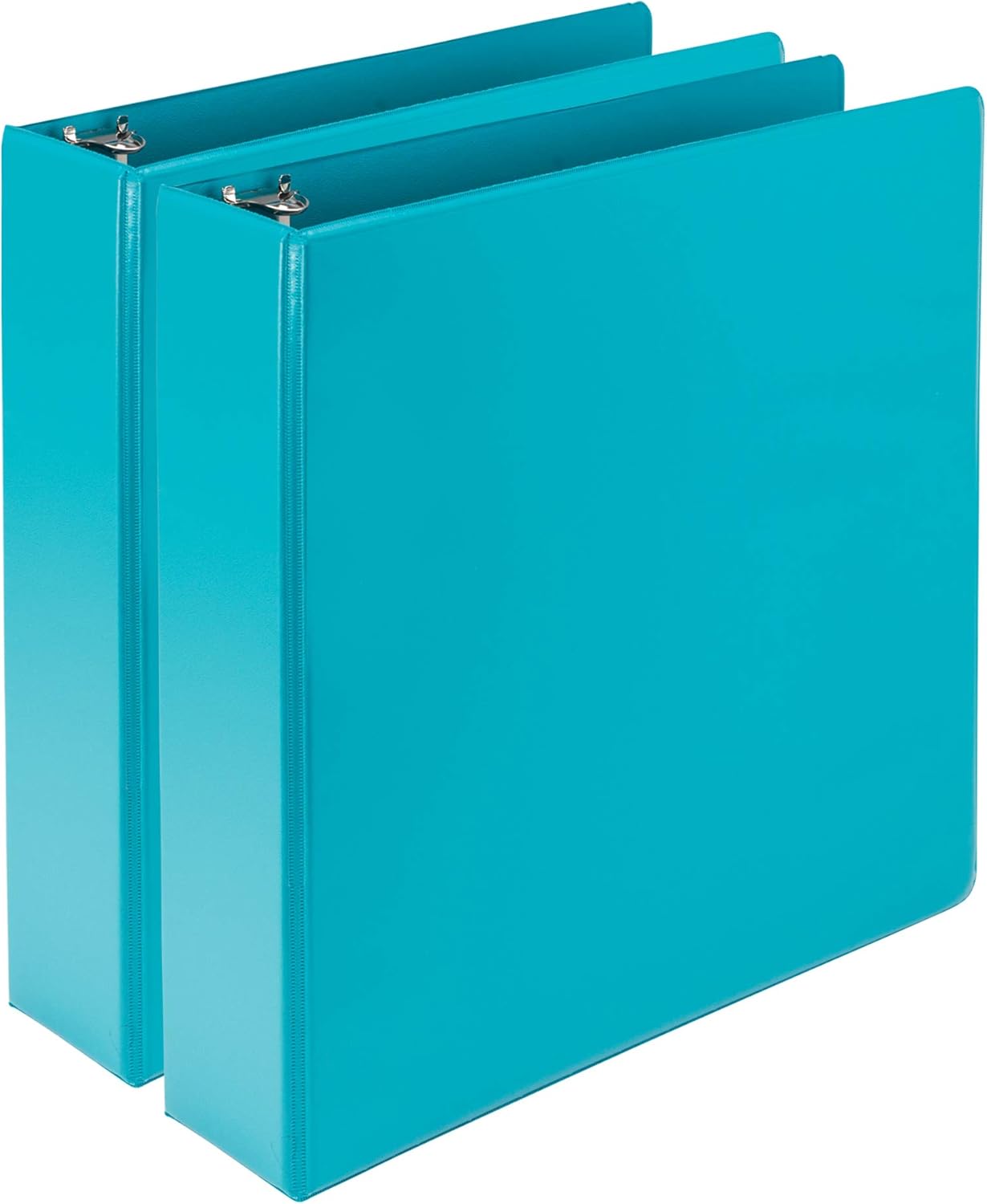 Samsill Plant-Based 2 Inch Durable Round Ring, View Binder, Eco-Friendly, USDA Certified Biobased, Single, Turquoise