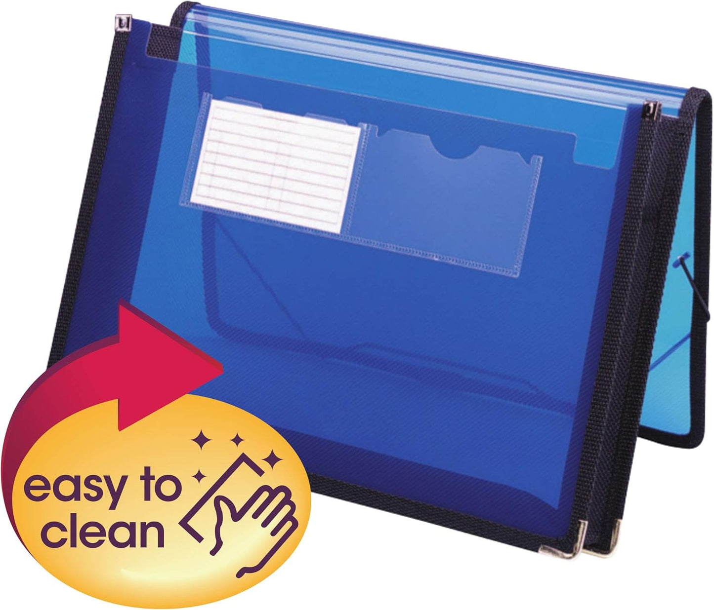 Smead Poly File Wallet with Closure, 2-1/4" Expansion, Flap and Cord, Translucent, Letter Size, Purple (71952)