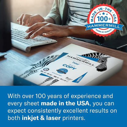 Hammermill Printer Paper, 20 lb Copy Paper, 8.5 x 11-3 Ream (1,500 Sheets) - 92 Bright, Made in the USA