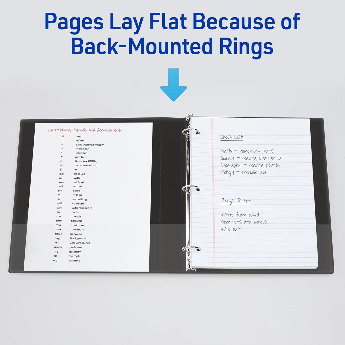 Avery Standard View 3 Ring Binders, 1.5" Round Rings, 275-Sheet Capacity, 2.1 Inch Wide Spine, White Binders, Ideal for Lightweight Organization and Occasional Referencing (4-Pack of 19201)