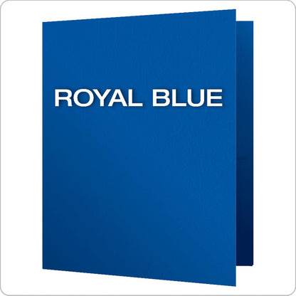 Oxford Twin-Pocket Folders, Textured Paper, Letter Size, Dark Blue, Holds 100 Sheets, Box of 25 (57538EE)