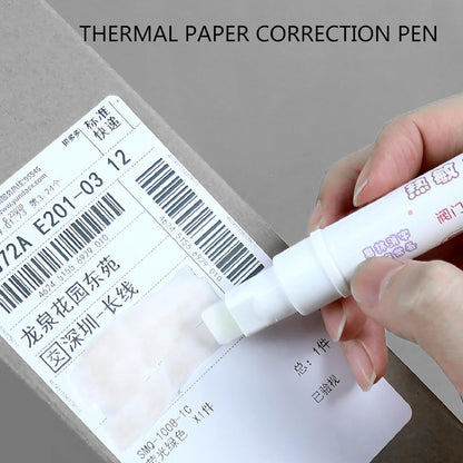 Eraser Pen Thermal Paper Correction Liquid Pen Quick Drying Correction Fluid for Identity Information Shipping Address