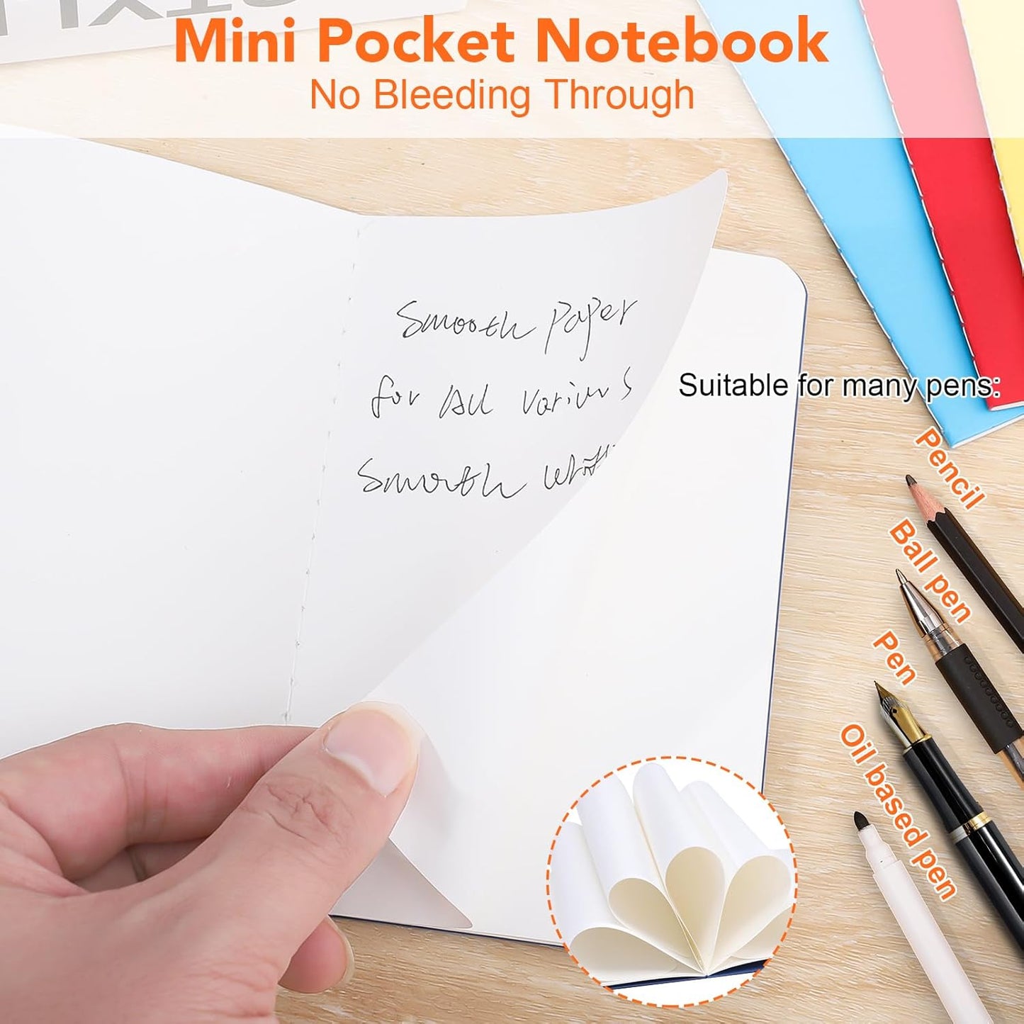 BESARME 60 Packs Mini Notebooks Bulk, Blank Paper Small Pocket Notebook Mini Sketchbooks Small Journal Memo Notepads for Students School Supplies Prizes Classroom Gift Exchange Graduation Party Favors
