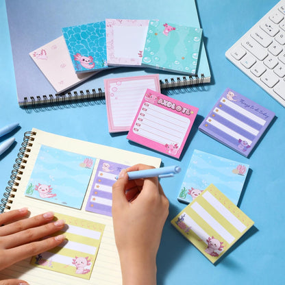 9 Pads Wildflower Sticky Notes 3x3 Inch Cute Self Stick Notepads Notes Adhesive Memo Pad Office Decor Gifts for Students School Teacher Meeting Office Supplies
