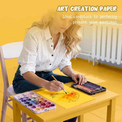 40 Sheets Cream Cardstock Paper 8.5 x 11, Ivory Cardstock Printer Paper 8.5x11, Off White Card Stock Paper 8.5 x 11, 200 GSM Construction Paper for DIY Cards, Greeting Cards, Wedding Invitations
