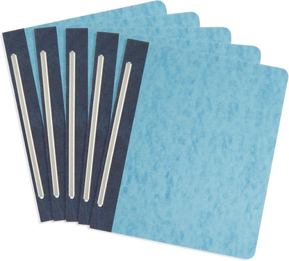 25 Blue Summit Supplies Pressboard Report Cover, Light Blue Business Report Covers, Pressboard Binder 8.5x11, Letter Size Report Binder, 25 Pack, 3'' Capacity