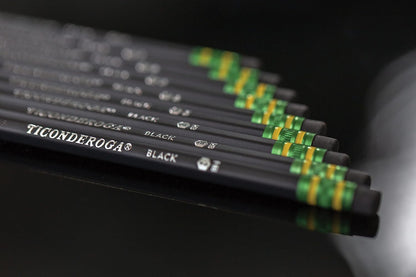 Ticonderoga Wood-Cased Pencils, Pre-Sharpened, 2 HB Soft, Black, 10 Count
