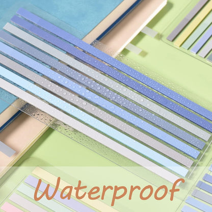 BAYTORY 1380Pcs Transparent Highlighter Tape Reusable, Clear Sticky Tabs for Annotating Books, Long Highlighting Strips Page Markers Index Tabs, Sticky Notes Aesthetic Office School Supplies
