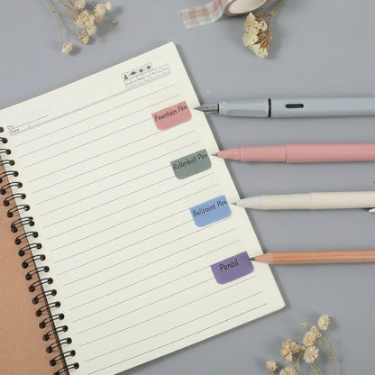 960 Pcs Index Tabs, Repositionable Sticky Notes Tabs, Transparent Writable Page Markers Book Tab for Books, File Classification, and Notebooks, 4 Colors