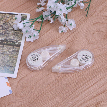 2 Pcs White Cute Correction Tape Mini Roller White Out Eraser, School Office Stationery Correction Tape for School Office Correction Product