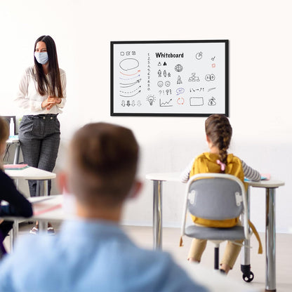 Amazon Basics Magnetic Dry Erase Whiteboard, 36 x 48-inch, Aluminum Frame, Silver/White, Easy to Install