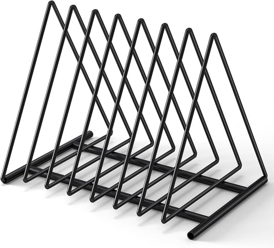 TOPCJ Triangle File Folder Racks,7 Sections File Holder,File Storage Sorter/Stand,Desktop File Organizer,Wire Organizer Rack,Magazine Folder Holder,Letter/Legal,Suitable to Hold Large/Small Items