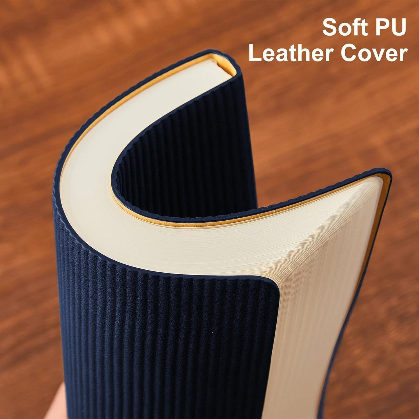 Lined Journal Notebook for Work College Ruled Note Book 5.79"x8.27"A5 PU Leather Daily Journaling 216 Pages for Women Men Writing Home School Supplies Business (Dark Green)