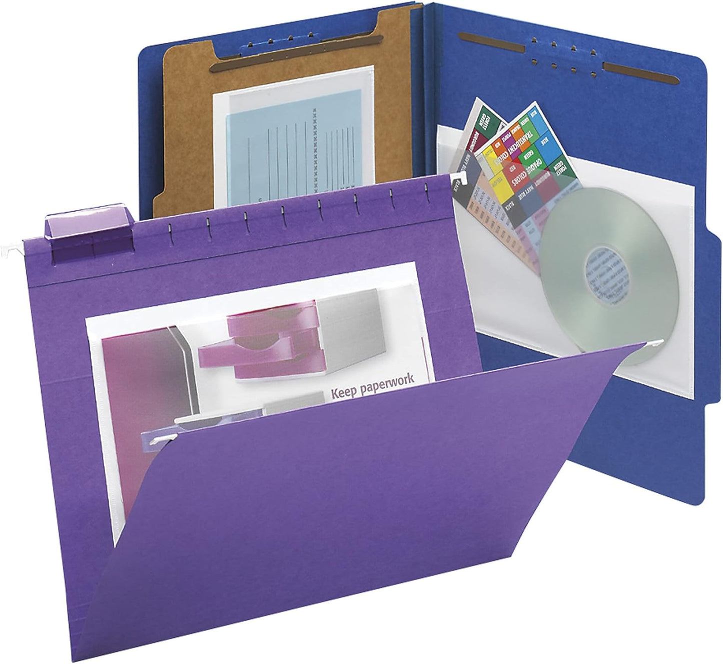 Smead Self-Adhesive Poly Pocket, Document, Clear Pockets, Storage Labels, 100 per Box, 103 Mm W x 76 Mm H, 68123