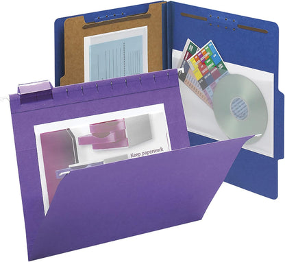 Smead Self-Adhesive Poly Pocket, Document, Clear Pockets, Storage Labels, 100 per Box, 103 Mm W x 76 Mm H, 68123