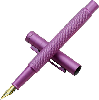 Hongdian Matte Black Forest Rollerball Pen with Schmidt Black Ink Refill, Classic Design with Metal Case for Business Signature