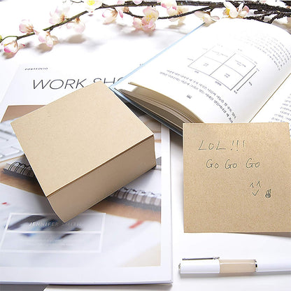 VANRA Note Cube 4 x 4 Inch (Not Sticky) Memo Cube Refill (No Holder) Tear-Off Pages (Not Loose) Blank Scratch Pads, 400-Sheets/Cube (Ivory White)